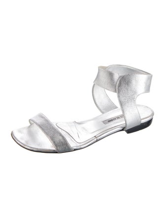 Manolo Blahnik Patent Leather Slides