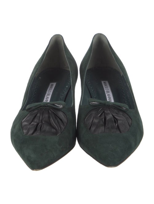 Manolo Blahnik Balquee Suede Pumps