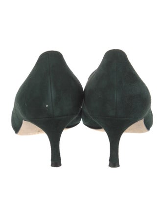 Manolo Blahnik Balquee Suede Pumps