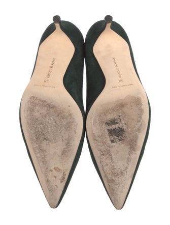 Manolo Blahnik Balquee Suede Pumps