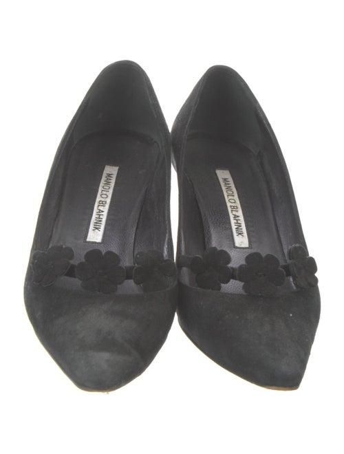 Manolo Blahnik Suede Flats