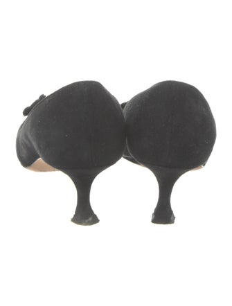 Manolo Blahnik Suede Flats