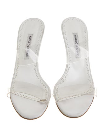 Manolo Blahnik PVC Slides