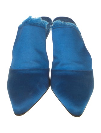 Manolo Blahnik Satin Mules