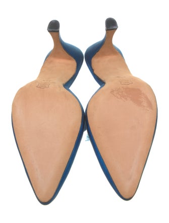 Manolo Blahnik Satin Mules