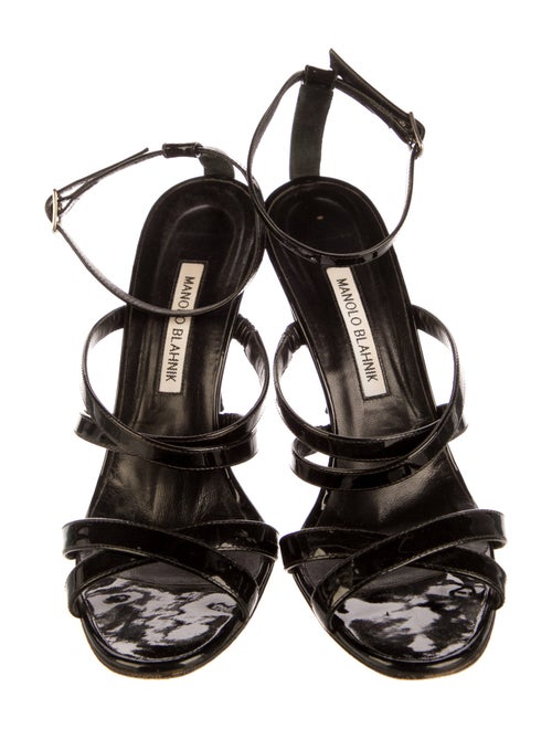 Manolo Blahnik Leather Slides