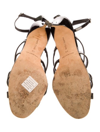 Manolo Blahnik Leather Slides