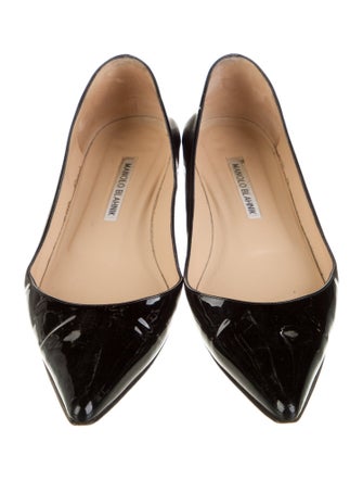 Manolo Blahnik Patent Leather Ballet Flats
