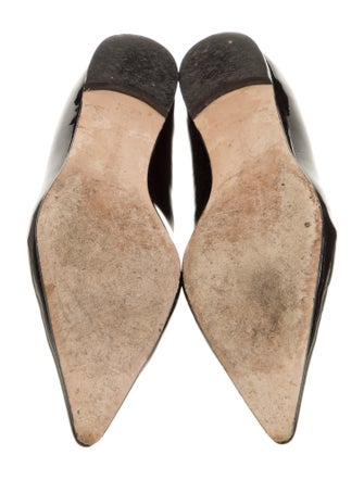 Manolo Blahnik Patent Leather Ballet Flats