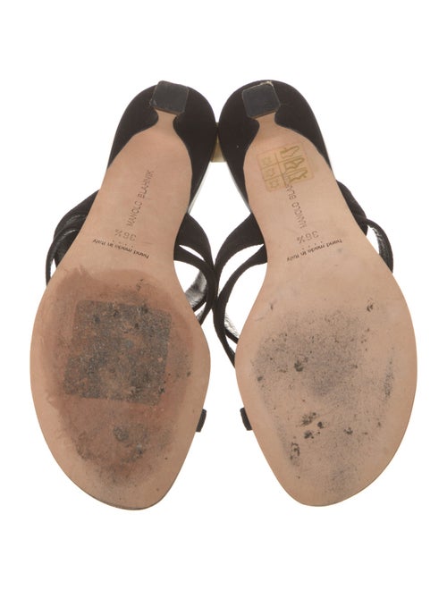 Manolo Blahnik Leather Slides