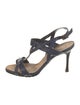 Manolo Blahnik Leather T-Strap Sandals
