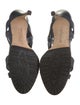 Manolo Blahnik Leather T-Strap Sandals