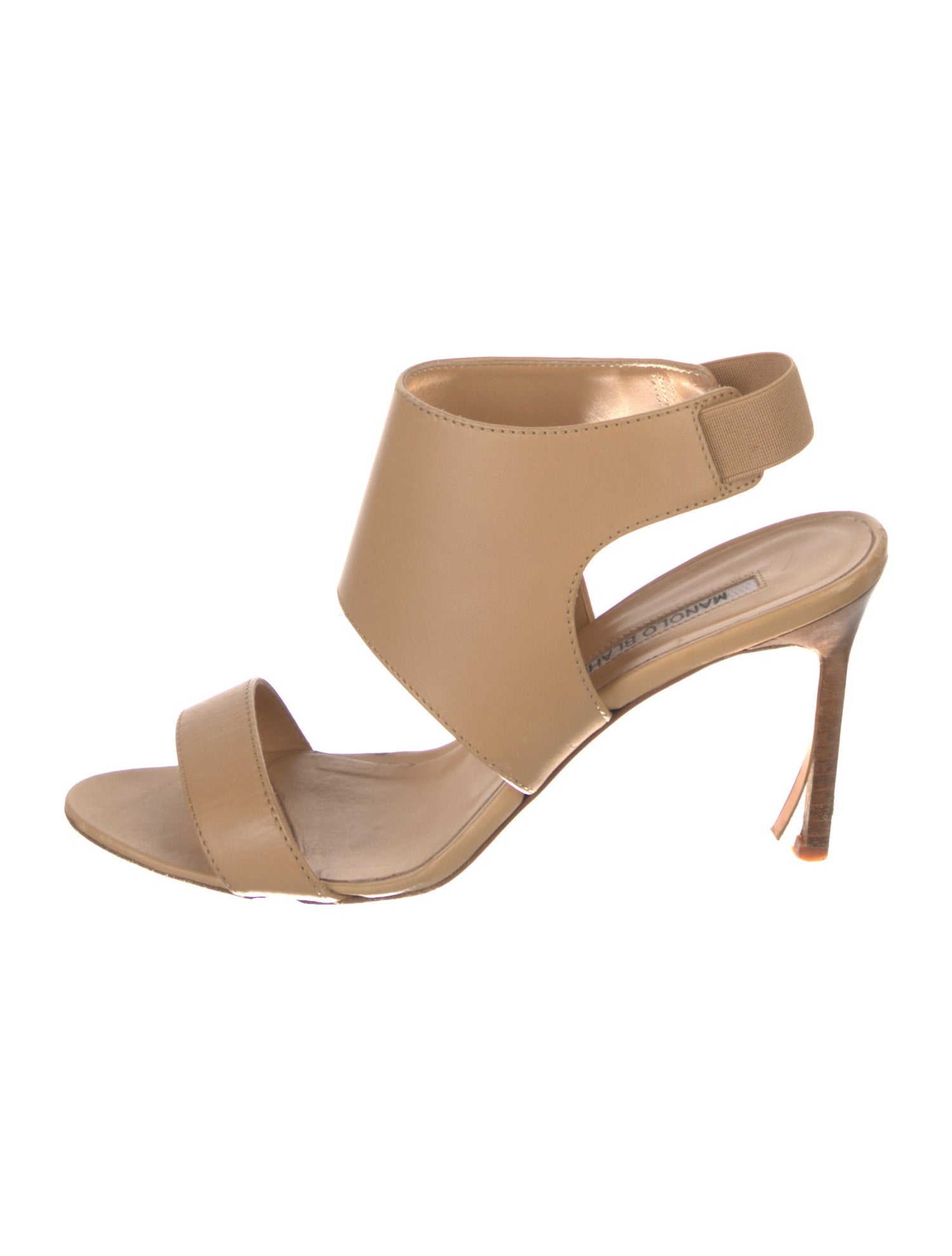 Manolo Blahnik Leather Slingback Sandals