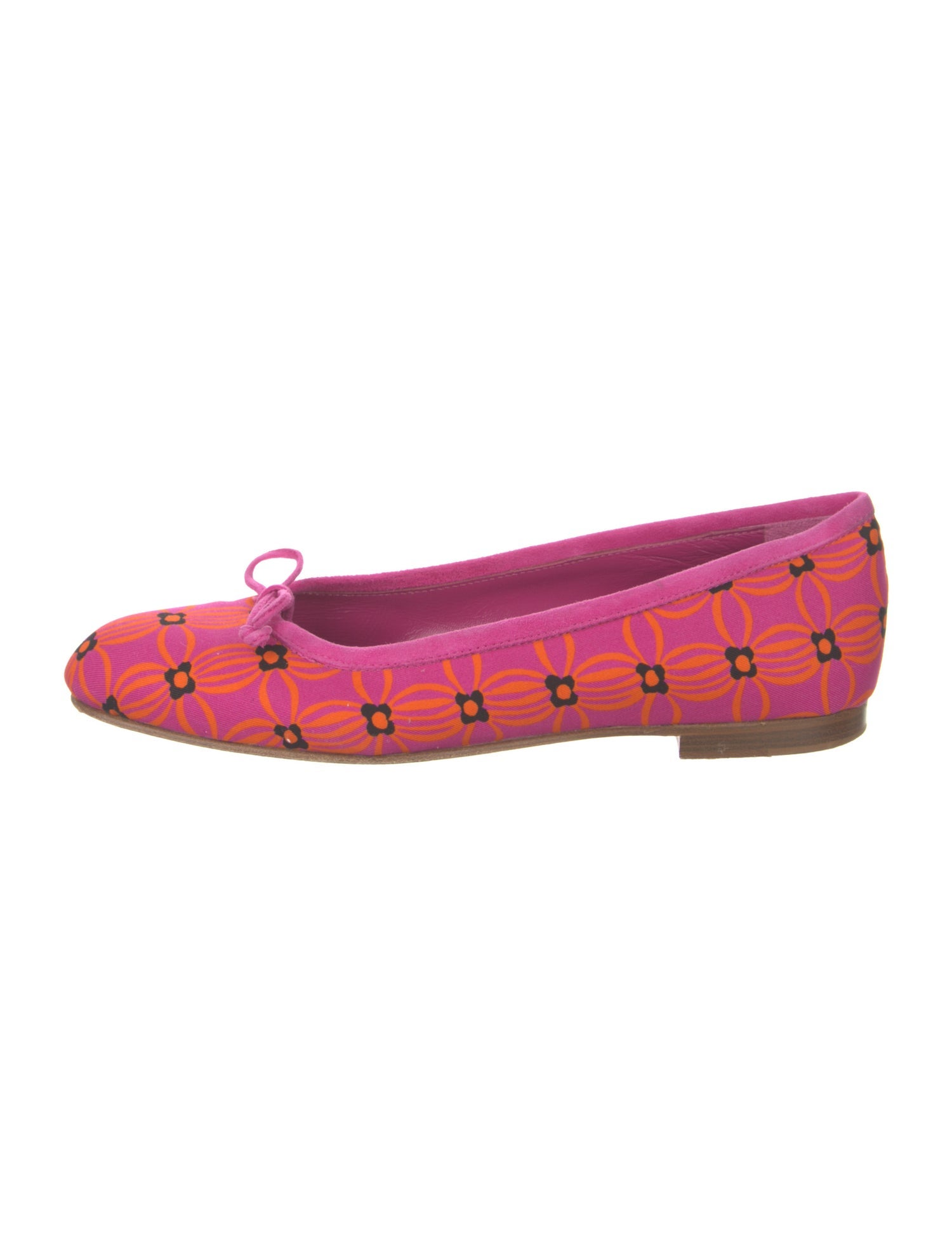 Manolo Blahnik Printed Ballet Flats