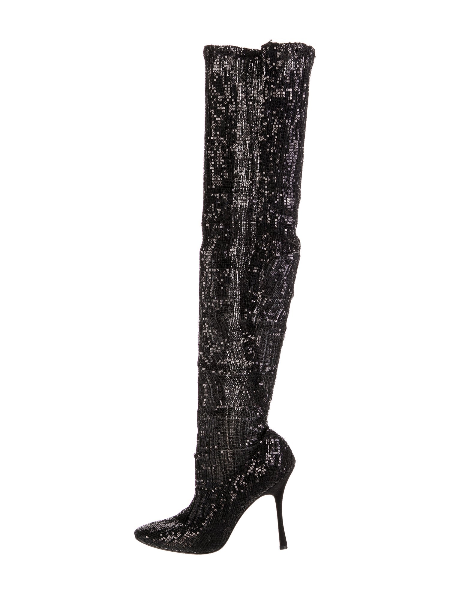 Manolo Blahnik Sequins Sequin Embellishments Boots