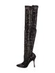 Manolo Blahnik Sequins Sequin Embellishments Boots