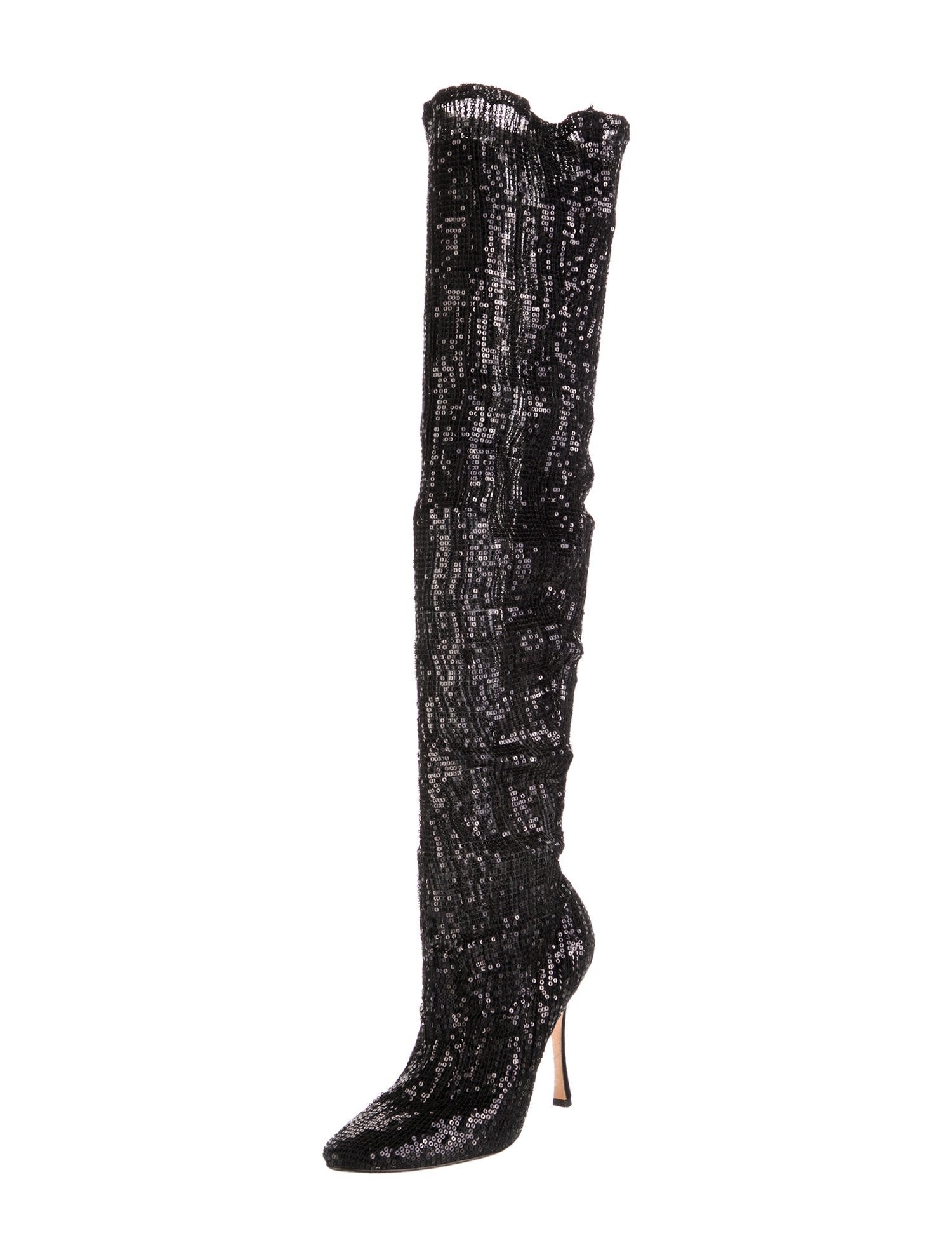 Manolo Blahnik Sequins Sequin Embellishments Boots
