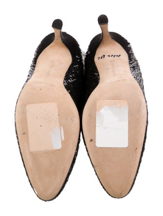 Manolo Blahnik Sequins Sequin Embellishments Boots