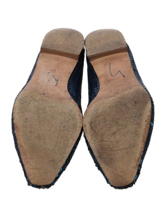 Manolo Blahnik Sequins Sequin Embellishments Flats