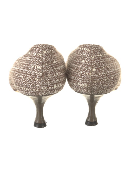 Manolo Blahnik Tweed Pattern Pumps