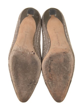 Manolo Blahnik Tweed Pattern Pumps