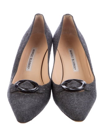Manolo Blahnik Wool Pumps