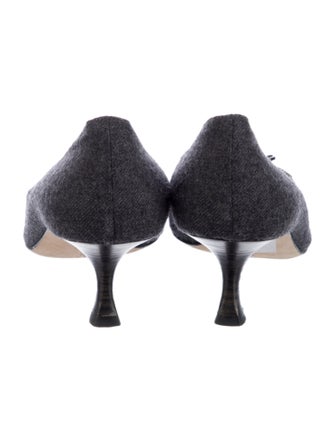 Manolo Blahnik Wool Pumps