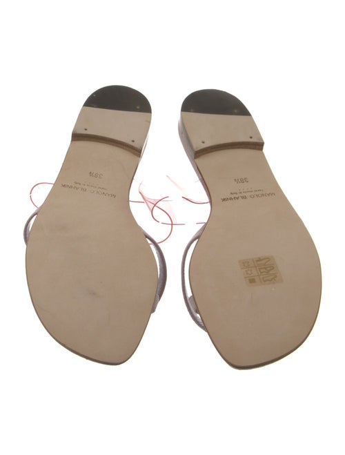 Manolo Blahnik Suede Slides