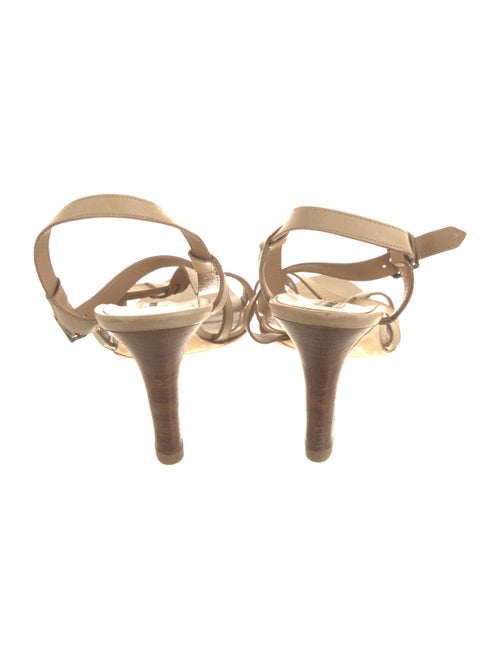 Manolo Blahnik Leather T-Strap Pumps