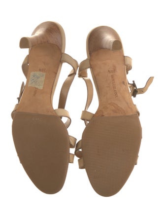 Manolo Blahnik Leather T-Strap Pumps