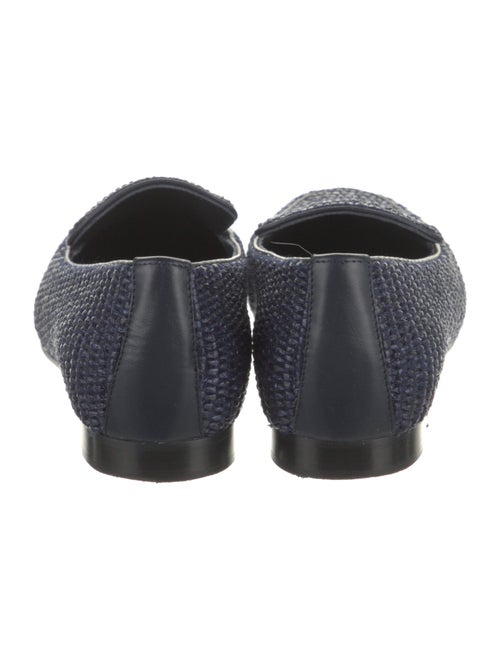 Manolo Blahnik Straw Loafers