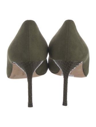 Manolo Blahnik Suede Pumps
