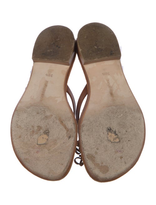 Manolo Blahnik Suede Bow Accents Slides