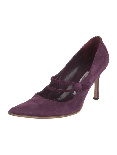 Manolo Blahnik Suede Pumps