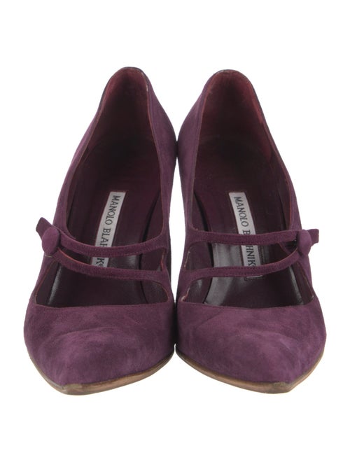 Manolo Blahnik Suede Pumps