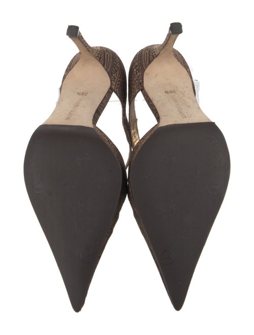 Manolo Blahnik Printed D'Orsay Pumps