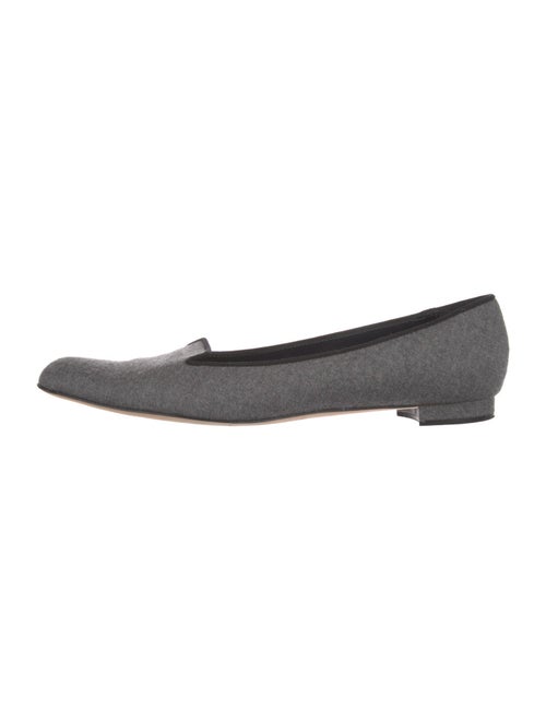Manolo Blahnik Wool Flats