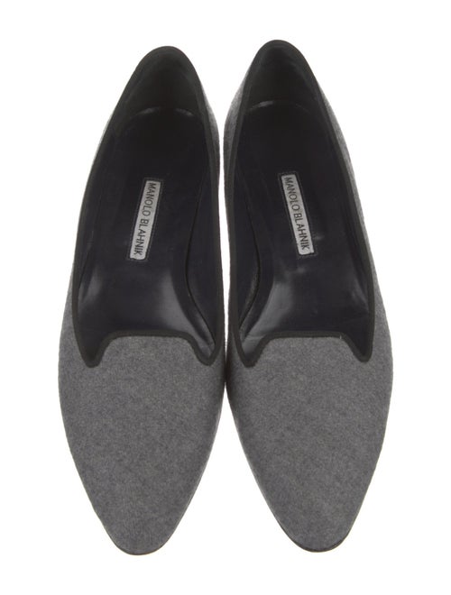 Manolo Blahnik Wool Flats
