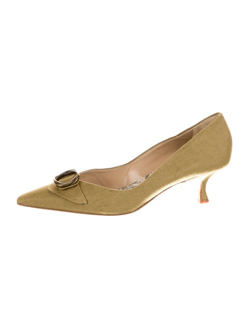 Manolo Blahnik Canvas Pumps