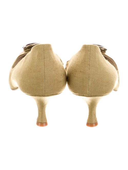 Manolo Blahnik Canvas Pumps