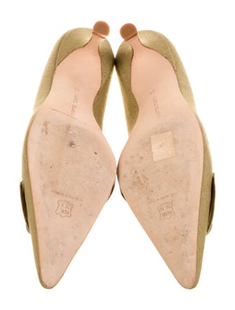 Manolo Blahnik Canvas Pumps