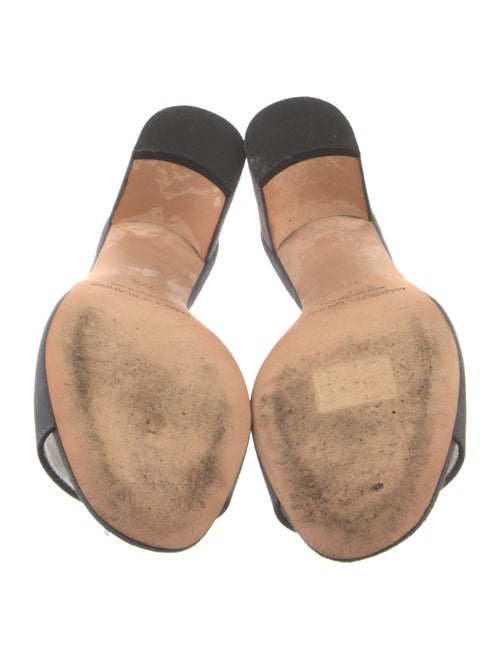 Manolo Blahnik Suede Slides