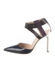 Manolo Blahnik Leather D'Orsay Pumps