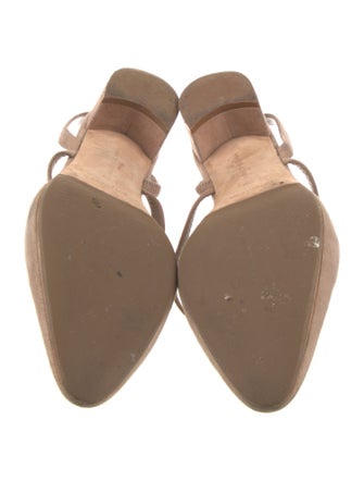 Manolo Blahnik Suede Slingback Pumps