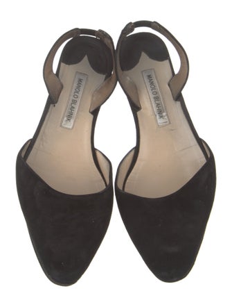 Manolo Blahnik Suede Mules