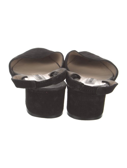 Manolo Blahnik Suede Mules