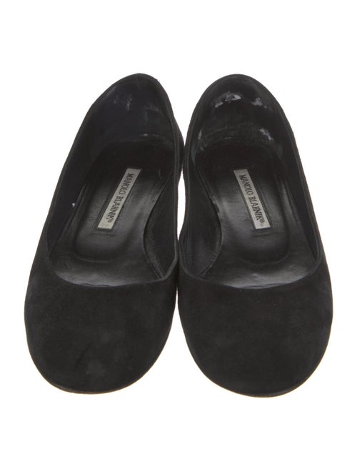 Manolo Blahnik Suede Flats