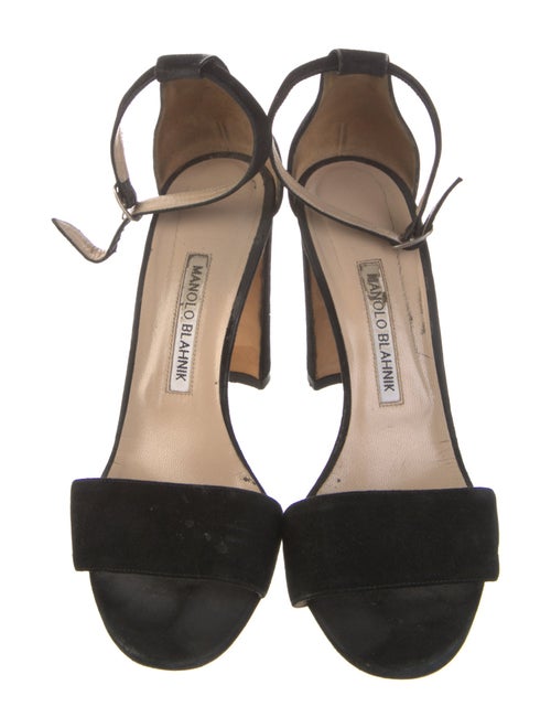 Manolo Blahnik Suede Sandals
