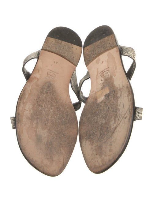 Manolo Blahnik Snakeskin Slides