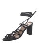 Manolo Blahnik Suede Gladiator Sandals
